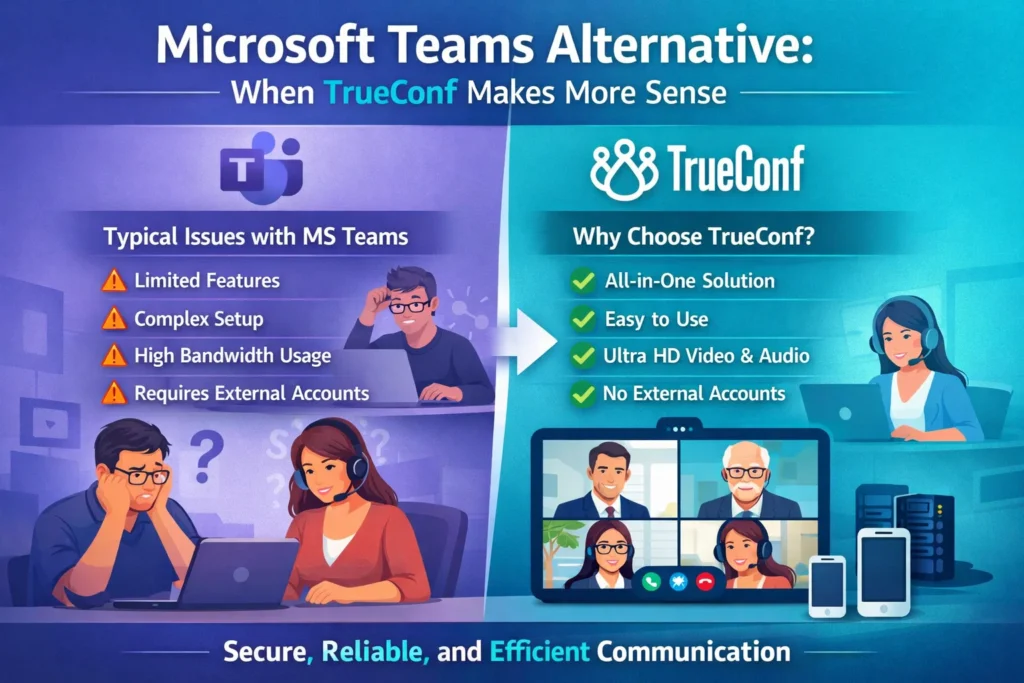Microsoft Teams Alternative: When TrueConf Makes More Sense